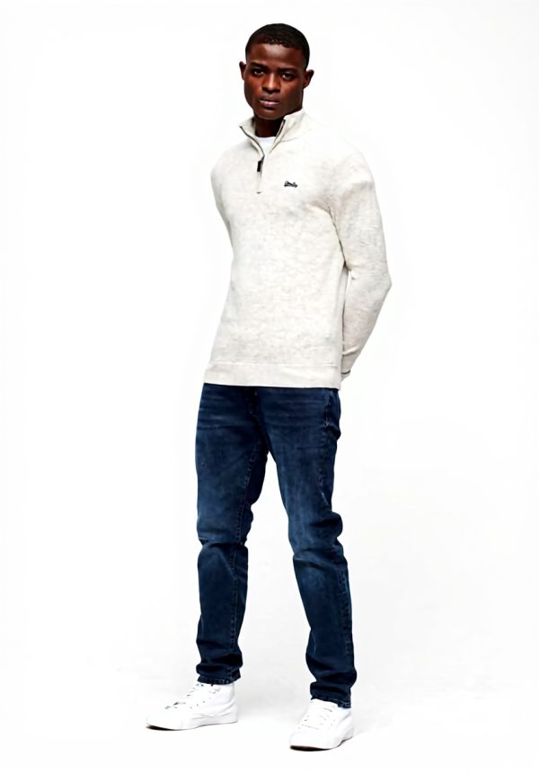 Superdry Herren Pullover Strickpullover Reißverschluss