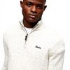 Superdry Herren Pullover Strickpullover Reißverschluss
