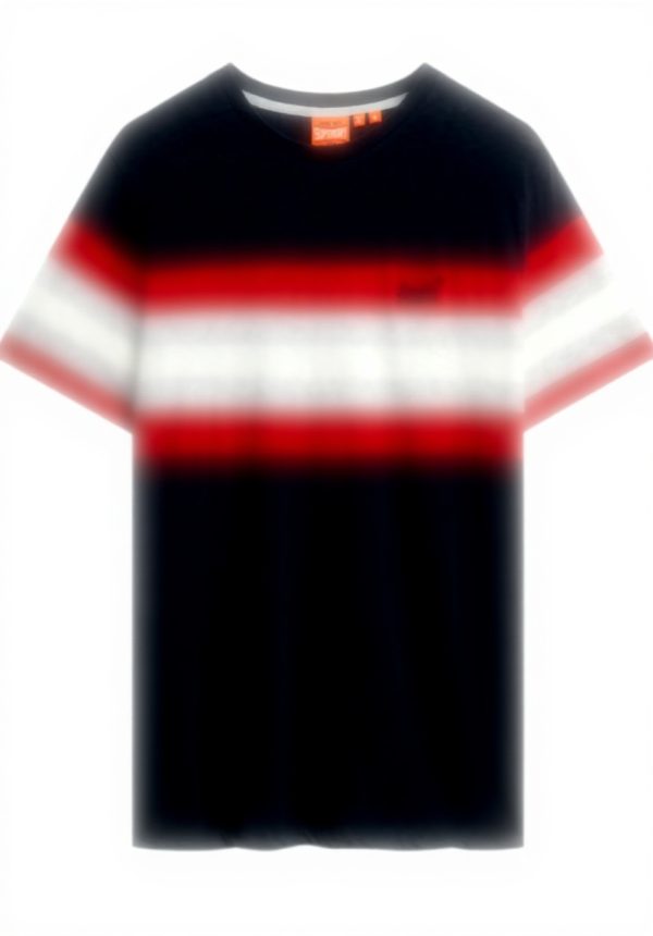 Superdry Herren T-Shirt gestreift lässige Passform