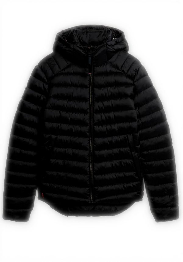 Superdry Herren Steppjacke Kapuze wasserabweisend Ripstop