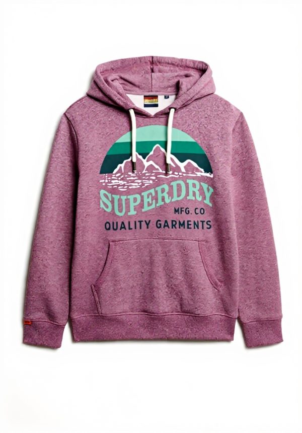 Superdry Herren Hoodie Kapuzenpullover lässig Logo