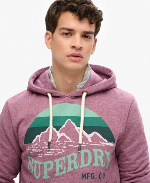 Superdry Herren Hoodie Kapuzenpullover lässig Logo-2