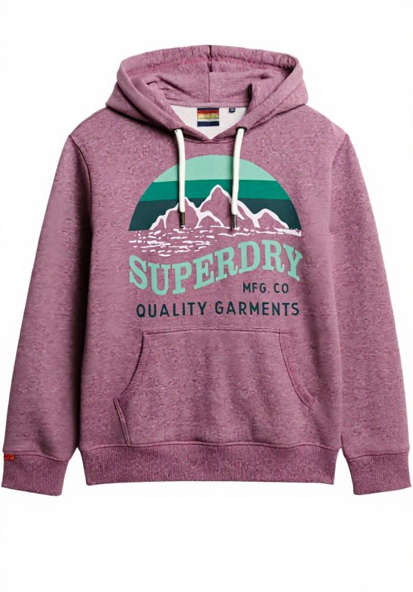 Superdry Herren Hoodie Kapuzenpullover lässig Logo