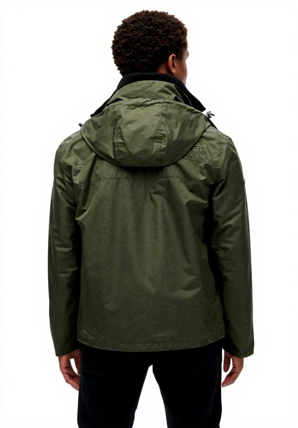 Superdry Herren Jacke Windbreaker Kapuze schmale Passform