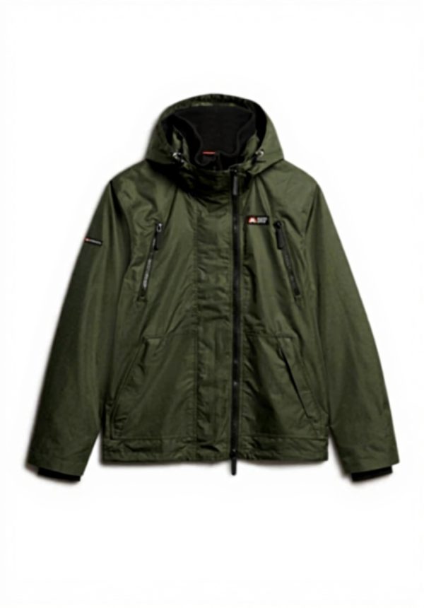 Superdry Herren Jacke Windbreaker Kapuze schmale Passform