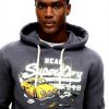 Superdry Herren Hoodie New York Grafik Vintage Logo