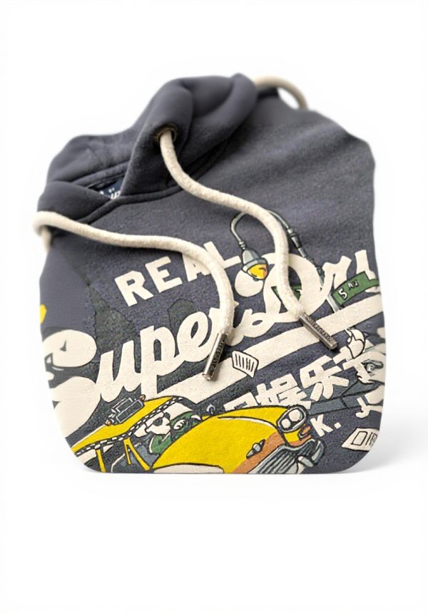 Superdry Herren Hoodie New York Grafik Vintage Logo