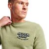 Superdry Herren Sweatshirt Vintage Cooper Ölgrün lässig