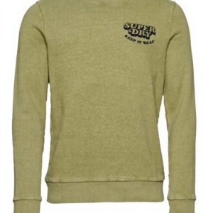 Superdry Herren Sweatshirt Vintage Cooper Ölgrün lässig