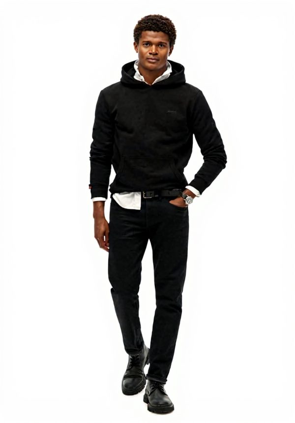 Superdry Herren Hoodie Leicht Aufgeraut Logo Essential