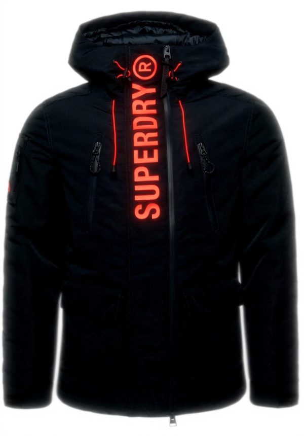 Superdry Herren Windcheater Jacke schmale Passform Kapuze