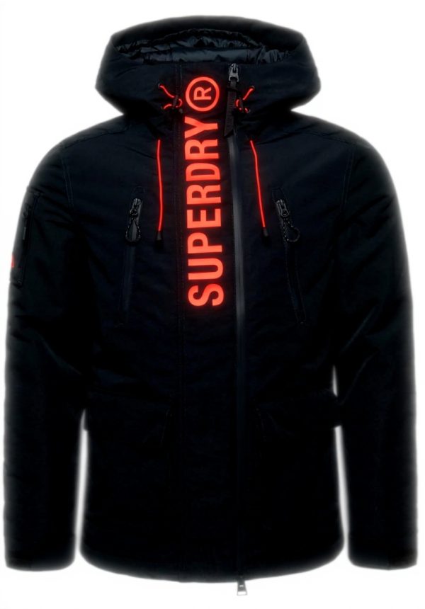 Superdry Herren Windcheater Jacke Marineblau schmale