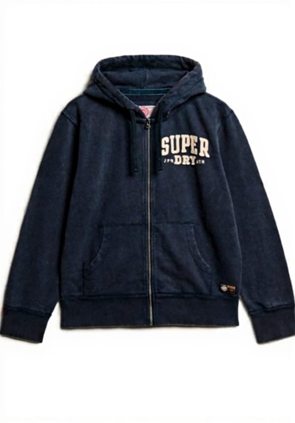 Superdry Herren Kapuzenjacke Vintage Athletic lockere