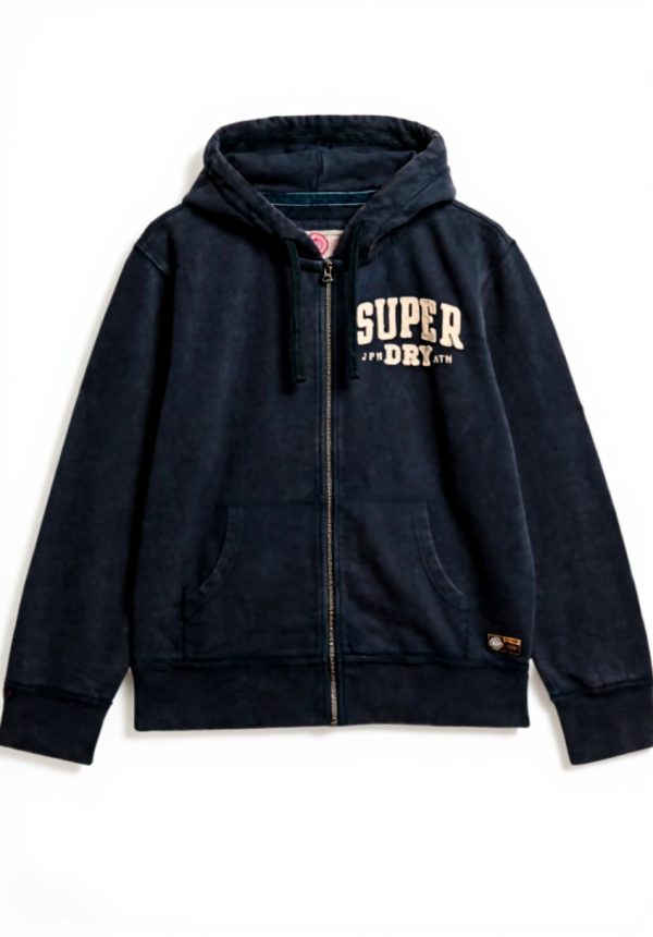 Superdry Herren Kapuzenjacke Vintage Athletic lockere