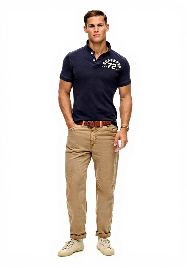 Superdry Herren Vintage Athletic Poloshirt Pique Polo lässig