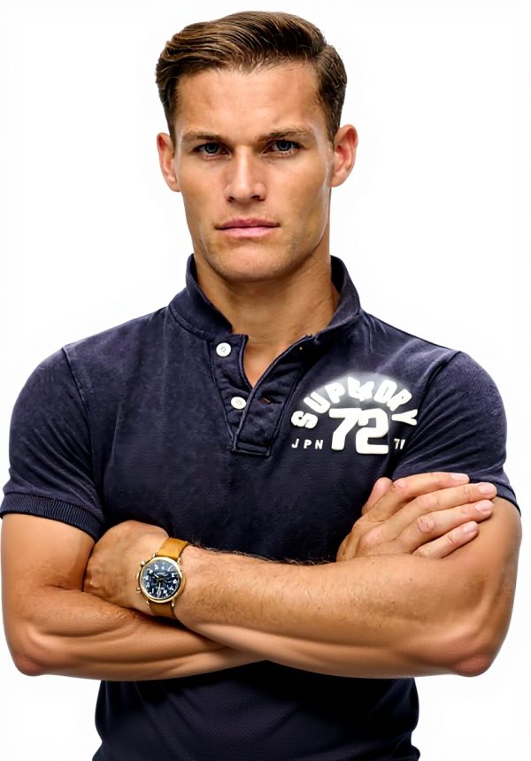 Superdry Herren Vintage Athletic Poloshirt Pique Polo lässig