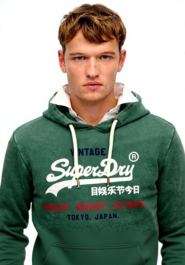 Kapuzenpullover Herren Superdry Vintage Logo Cali Relaxed