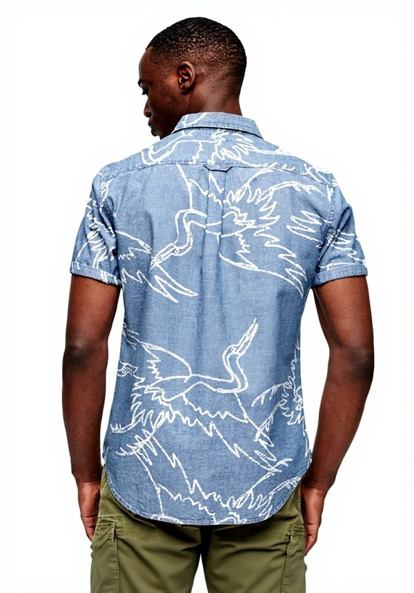 Superdry Herren Vintage Hemd Button-Down Kragen lässig