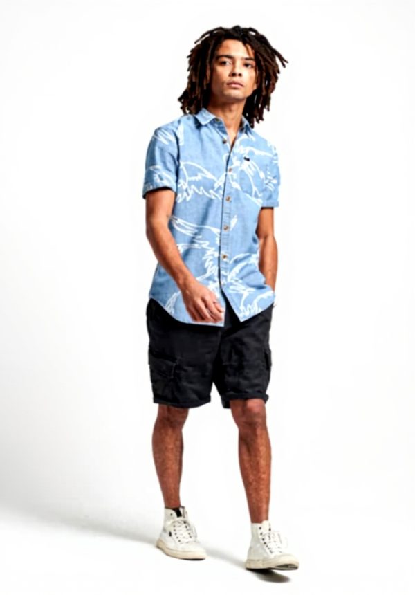 Superdry Herren Vintage Hemd Button-Down Kragen lässig