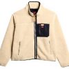 Superdry Herren Vintage Retro Borg Fleecejacke lockere