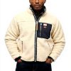 Superdry Herren Vintage Retro Borg Fleecejacke lockere