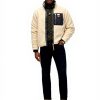 Superdry Herren Vintage Retro Borg Fleecejacke lockere