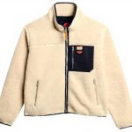 Superdry Herren Vintage Retro Borg Fleecejacke lockere