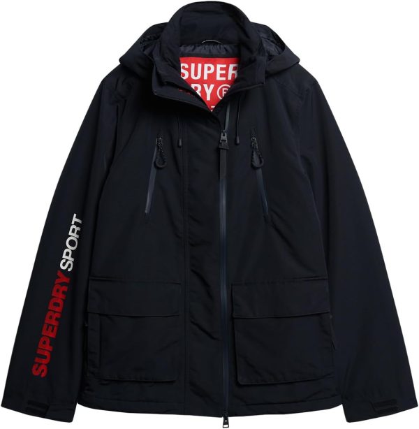 Superdry Herren Windcheater Jacke schmale Passform Kapuze-0