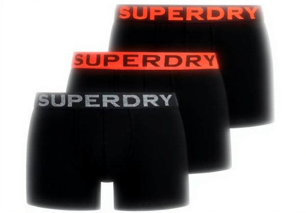 Superdry Boxershorts 3er Pack Unisex weich elastisch