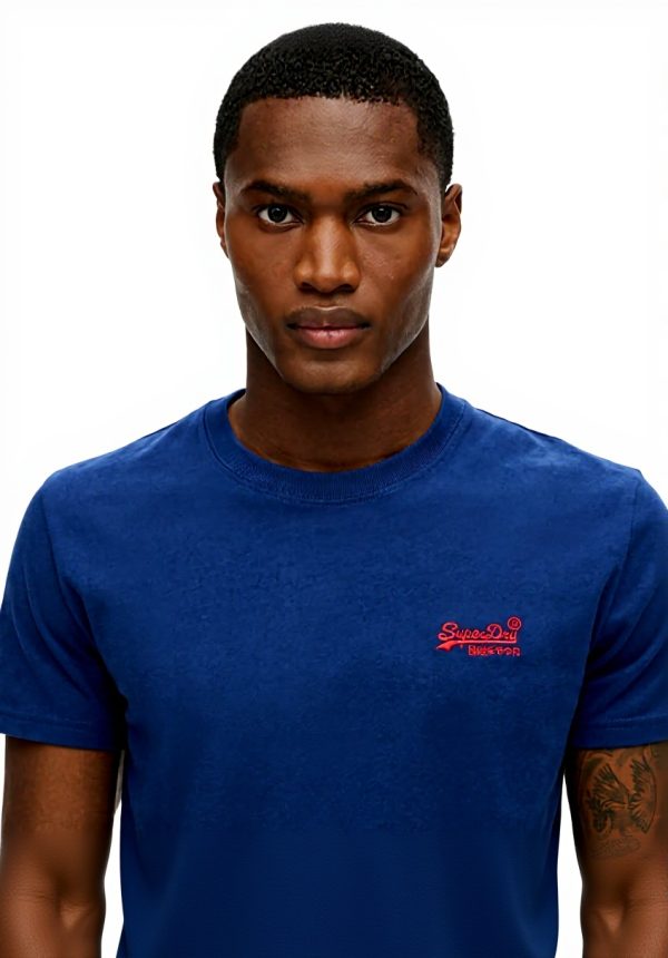 Superdry T-Shirt Unisex Logo Emb Bio-Baumwolle schmale