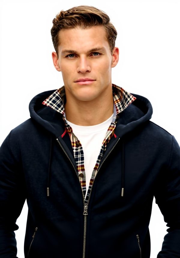 Superdry Unisex Zip Hoodie Logo Sweatshirt schmale Passform