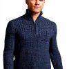 Superdry Vintage Jacob Henley Pullover Herren Indigo