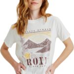 Roxy Damen Screen Tee Oberteile Baumwolle Casual-0