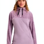 Roxy Damen Sweatshirt recyceltes Polyester Mock Neck-0