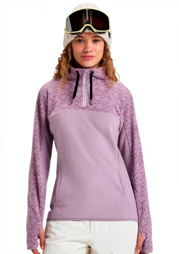 Roxy Damen Sweatshirt recyceltes Polyester Mock Neck-0