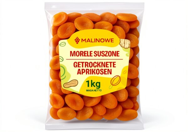 Getrocknete Aprikosen Malinowe gesunder Snack ohne-0