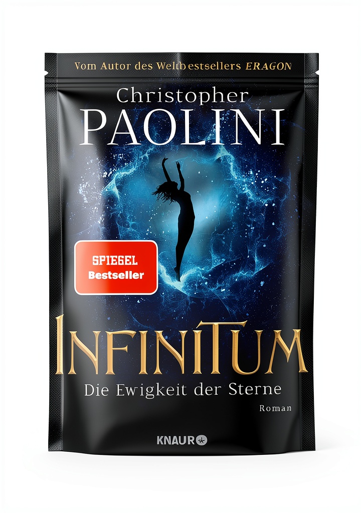 eBook-Cover mit Science-Fiction-Motiv auf einem Kindle-Gerät