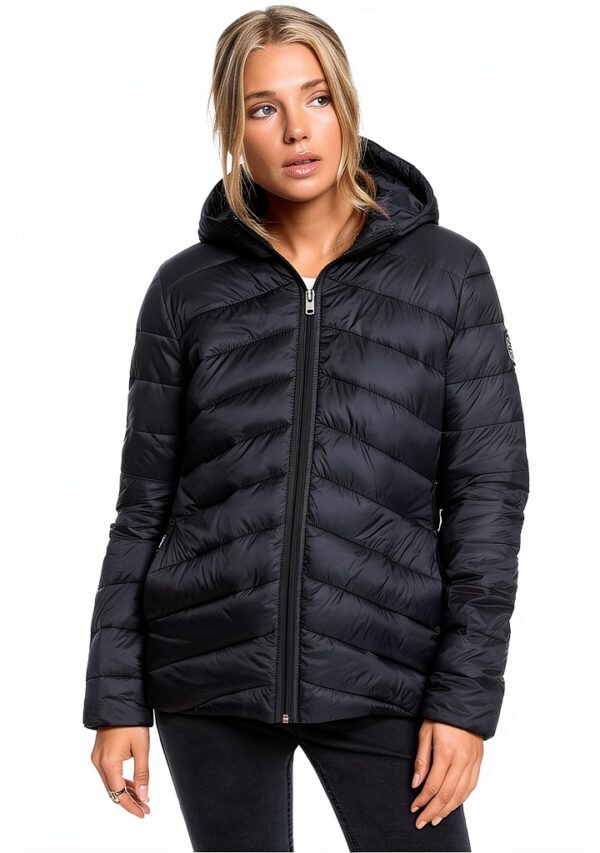 Roxy Damenjacke wasserabweisend Kapuze gepolstert Anthracite-1