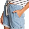 Roxy Damen Shorts Relaxed Fit elastischer Bund Light Blue-0