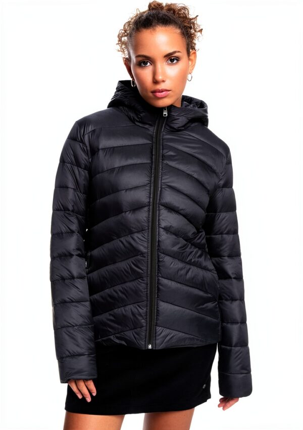 Roxy Damenjacke wasserabweisend Kapuze gepolstert Anthracite-3