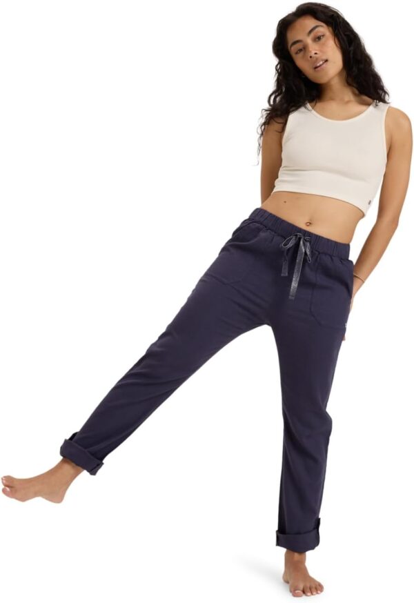 Roxy Damen Hose easy straight fit elastischer Bund Taschen-0