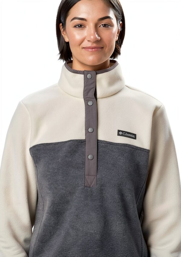 Columbia Damen Fleecepullover halbe Druckknopfleiste neutral-3