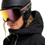 Roxy Snowboardbrille Damen Kunststoff Dunkle Linse-0
