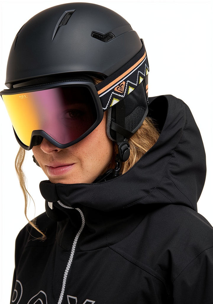 Roxy Snowboardbrille in Aktion auf der Piste