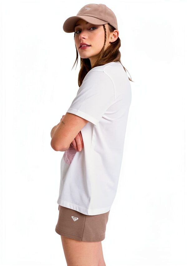 Roxy Damen T-Shirt Screen Tee Phantom Egret-2