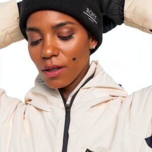 Roxy Strickmütze Damen doppellagig Rippstrick Acryl-0