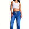 Roxy Damen Jeans Relaxed Fit Mittelhoher Bund Medium Blue-0