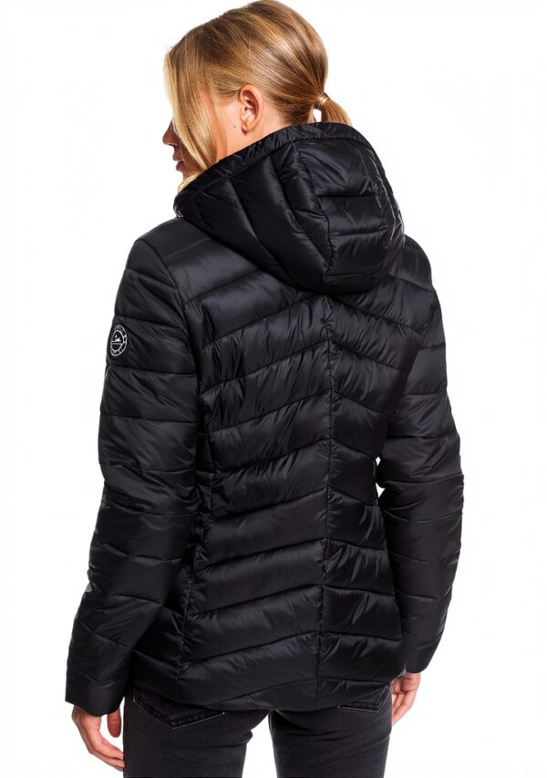 Roxy Damenjacke wasserabweisend Kapuze gepolstert Anthracite-4