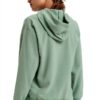 Roxy Damen Fleece Kapuzenpullover warm bequem Grün Egret-1