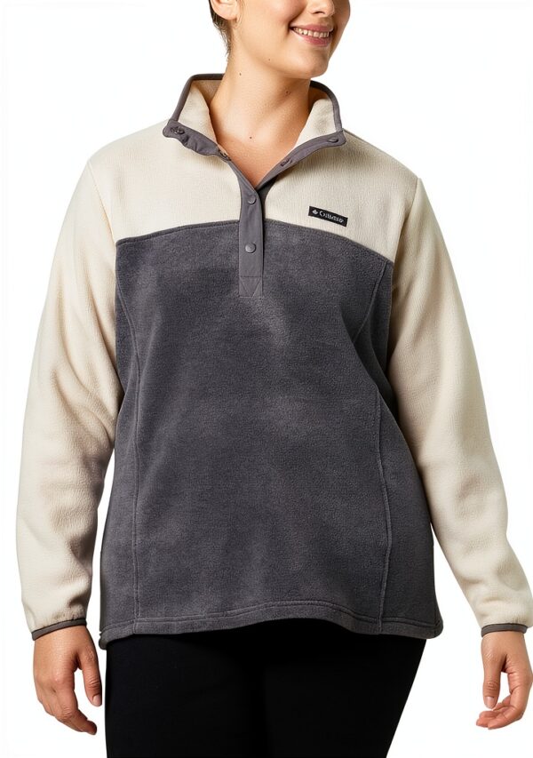 Columbia Damen Fleecepullover halbe Druckknopfleiste neutral-5